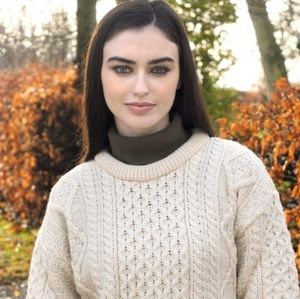 ARAN CRAFTS Merino Wool Aran Fisherman Sweater XL - NWT